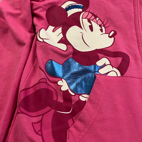 Disney Fuchsia Minnie Mouse Cruise Line Hoodie Women’s Size Medium - Picture 3 of 7